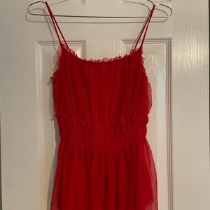 H&M ruffled tank top